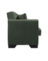 Divano letto Rianna 3 posti con contenitore in tessuto verde 206x82x85H