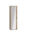 Mobile multiuso scarpiera Olimpia rovere con anta a specchio 50x35x179