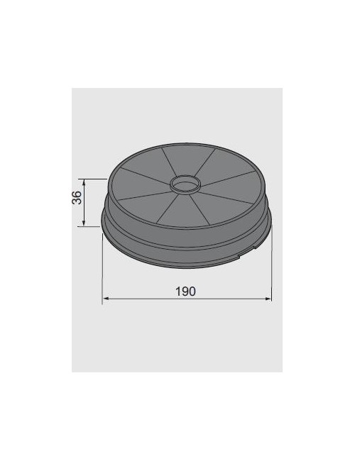 Filtro carbone ACK63268 per cappa Tecnowind