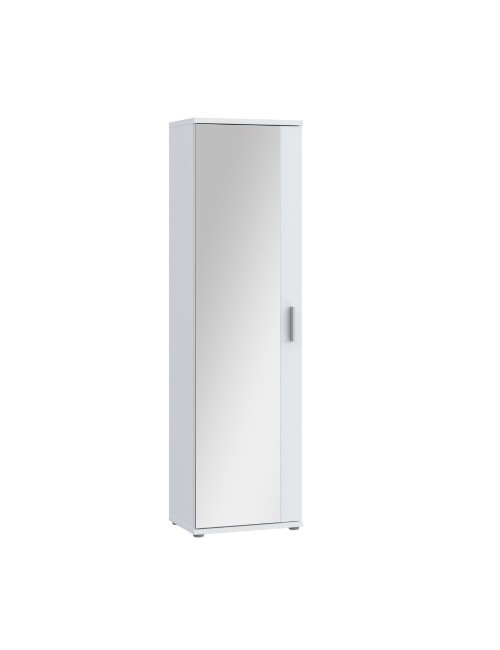 Mobile multiuso scarpiera Olimpia bianco con anta a specchio 50x35x179