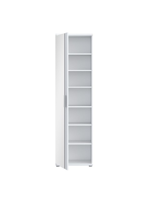 Mobile multiuso scarpiera Olimpia bianco con anta a specchio 50x35x179