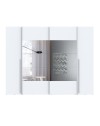 Armadio Callia con 2 ante scorrevoli e 2 battenti con specchio bianco 270x61x210