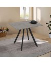 Tavolo rettangolare Fisso grigio cemento Lucas: Eleganza e Stile 90x70x75H