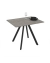 Tavolo rettangolare Fisso grigio cemento Lucas: Eleganza e Stile 90x70x75H