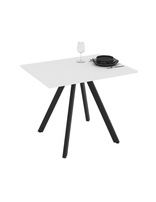 Tavolo rettangolare Fisso bianco frassinato Lucas: Eleganza e Stile 90x70x75H