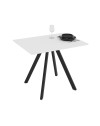 Tavolo rettangolare Fisso bianco frassinato Lucas: Eleganza e Stile 90x70x75H