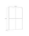 Armadio tuttopiani Zeno 2 ante scorrevoli rovere e bianco 120x42x190.5H