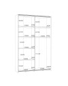 Armadio tuttopiani Zeno 2 ante scorrevoli rovere e bianco 120x42x190.5H