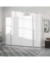 Armadio Callia con 2 ante scorrevoli e 2 battenti bianco 270x61x210