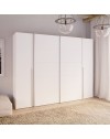 Armadio Callia con 2 ante scorrevoli e 2 battenti bianco 270x61x210