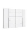 Armadio Callia con 2 ante scorrevoli e 2 battenti bianco 270x61x210