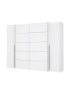Armadio Callia con 2 ante scorrevoli e 2 battenti bianco 270x61x210
