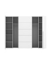 Armadio Callia con 2 ante scorrevoli e 2 battenti bianco 270x61x210