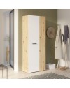 Armadio multiuso portascope Teodoro 2 ante rovere con anta bianca 68x36.5x181H