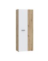 Armadio multiuso portascope Teodoro 2 ante rovere con anta bianca 68x36.5x181H