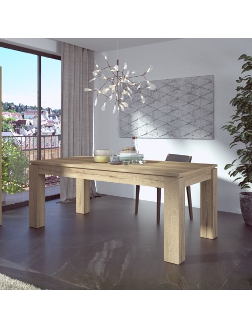 Tavolo Allungabile 1475 rovere con allunga centrale 190x90x76H