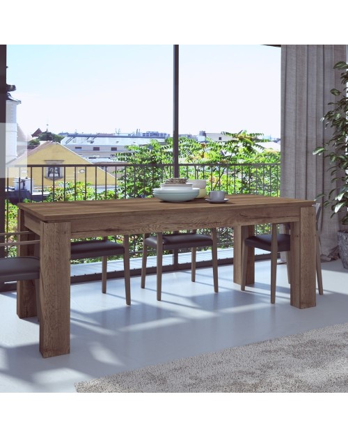 Tavolo allungabile 1485 noce con allunga centrale 190x90x76H
