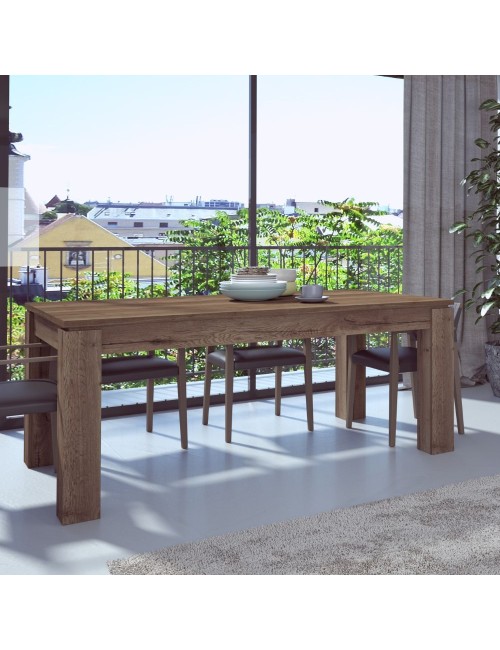Tavolo allungabile 1485 noce con allunga centrale 190x90x76H