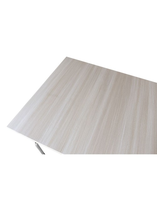 Tavolo pieghevole salvaspazio ESFB03 olmo con gambe in metallo cromo 120x80x76.5H