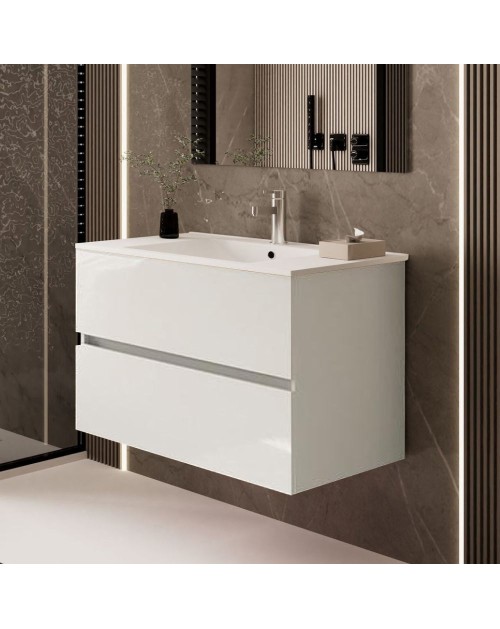 Mobile bagno sospeso Sevilla bianco 100x44.6x52H: eleganza e praticità per un bagno moderno