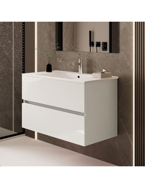 Mobile bagno sospeso Sevilla bianco 100x44.6x52H: eleganza e praticità per un bagno moderno