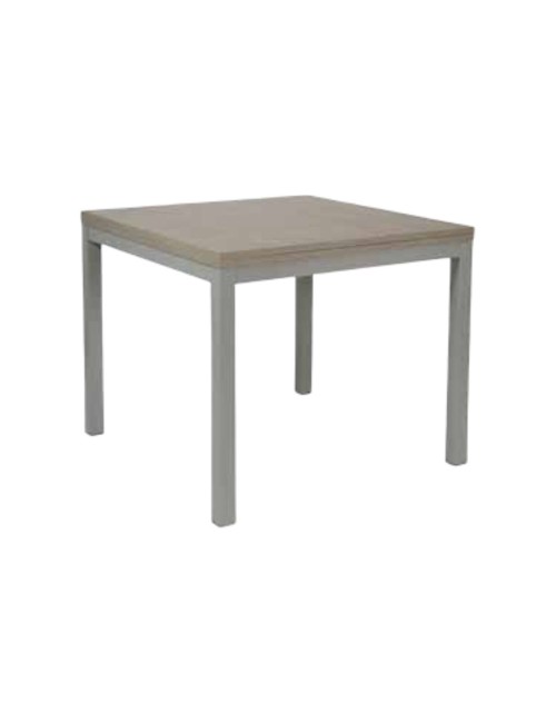 Tavolo quadrato allungabile Monster 90x90 struttura tortora e piano larice grigio
