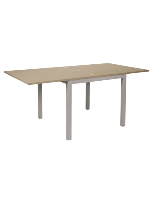 Tavolo quadrato allungabile Monster 90x90 struttura tortora e piano larice grigio