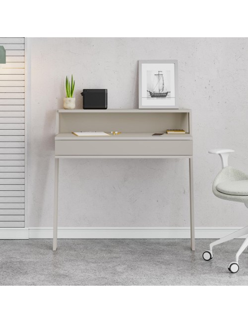 Scrivania da parete con cassetto Cowork 94 cm colore cashmere