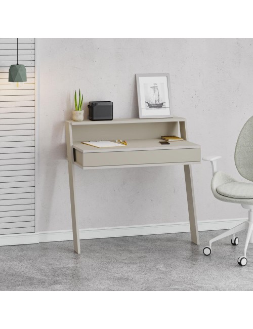 Scrivania da parete con cassetto Cowork 94 cm colore cashmere