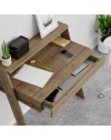 Scrivania da parete con cassetto Cowork 94 cm colore noce