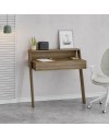Scrivania da parete con cassetto Cowork 94 cm colore noce