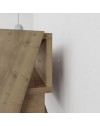 Scrivania da parete con cassetto Cowork 94 cm colore noce