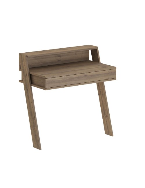 Scrivania da parete con cassetto Cowork 94 cm colore noce