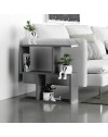 Tavolino da salotto antracite Homemania 60x19,5x60H – Design moderno e versatilità in un solo complemento d’arredo
