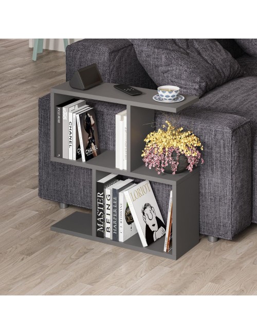 Tavolino da salotto antracite Homemania 60x19,5x60H – Design moderno e versatilità in un solo complemento d’arredo