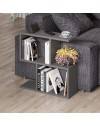 Tavolino da salotto antracite Homemania 60x19,5x60H – Design moderno e versatilità in un solo complemento d’arredo