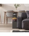 Tavolino da salotto antracite Homemania 60x19,5x60H – Design moderno e versatilità in un solo complemento d’arredo
