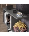 Tavolino da salotto antracite Homemania 60x19,5x60H – Design moderno e versatilità in un solo complemento d’arredo