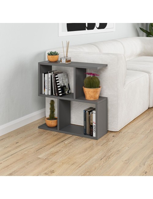 Tavolino da salotto antracite Homemania 60x19,5x60H – Design moderno e versatilità in un solo complemento d’arredo