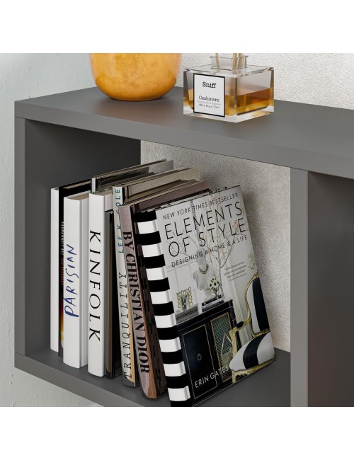 Tavolino da salotto antracite Homemania 60x19,5x60H – Design moderno e versatilità in un solo complemento d’arredo