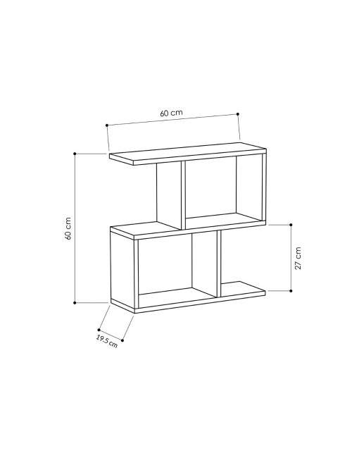 Tavolino da salotto antracite Homemania 60x19,5x60H – Design moderno e versatilità in un solo complemento d’arredo