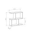 Tavolino da salotto antracite Homemania 60x19,5x60H – Design moderno e versatilità in un solo complemento d’arredo