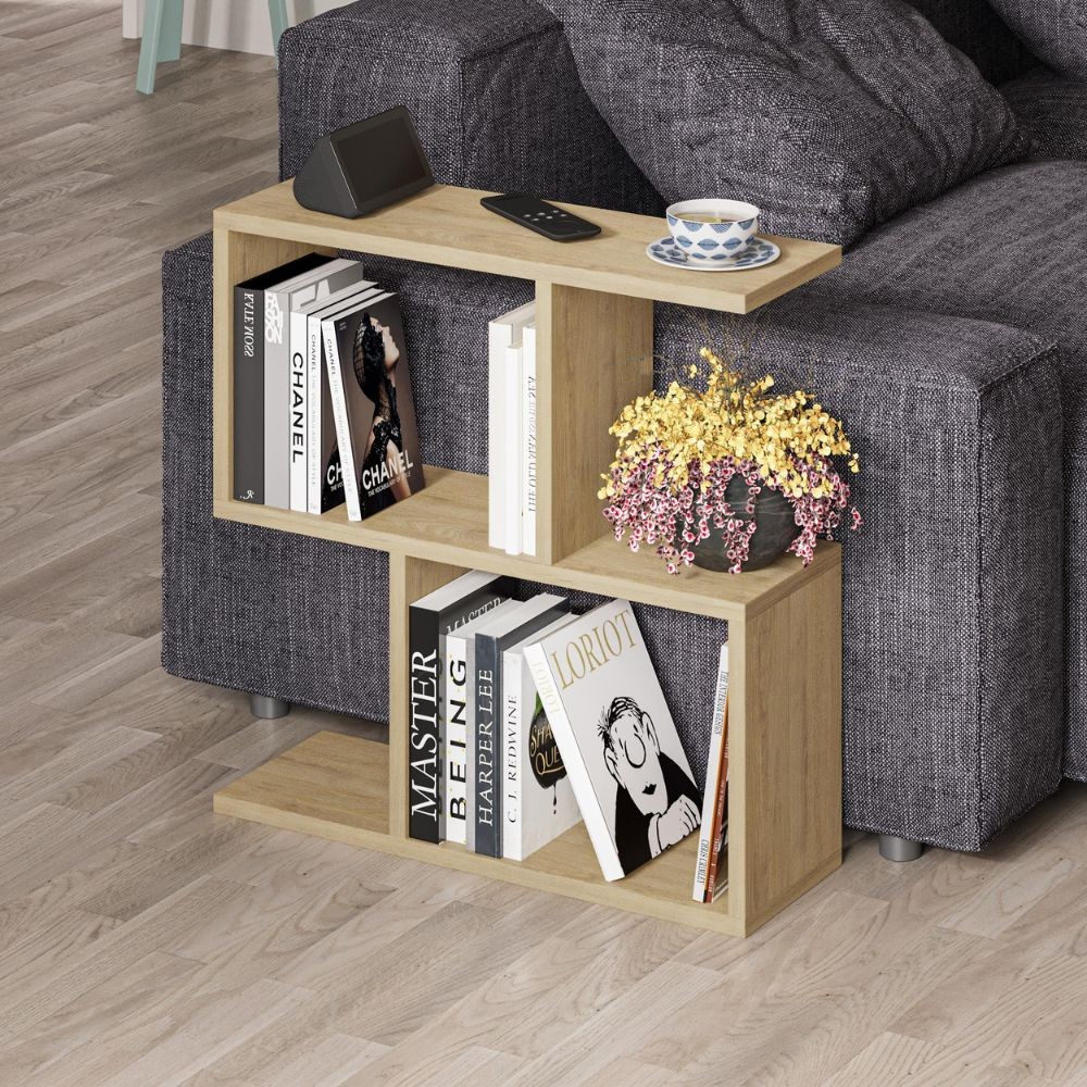 Tavolino da salotto rovere Homemania 60x19,5x60H – Design moderno e versatilità in un solo complemento d’arredo