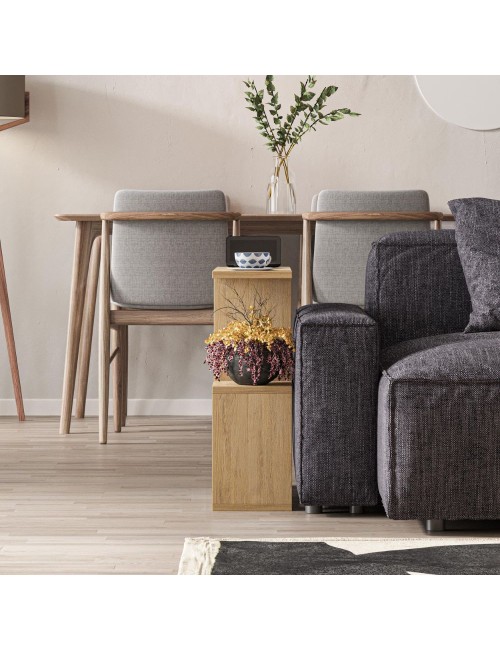 Tavolino da salotto rovere Homemania 60x19,5x60H – Design moderno e versatilità in un solo complemento d’arredo