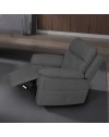 Poltrona Kayde recliner elettrica in tessuto grigio scuro – Comfort e relax totale