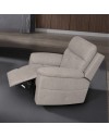 Poltrona Kayde recliner elettrica in tessuto beige – Comfort e relax totale