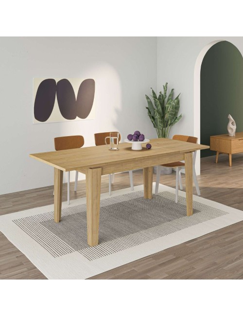 Tavolo allungabile Megaron 120x80 cm colore rovere