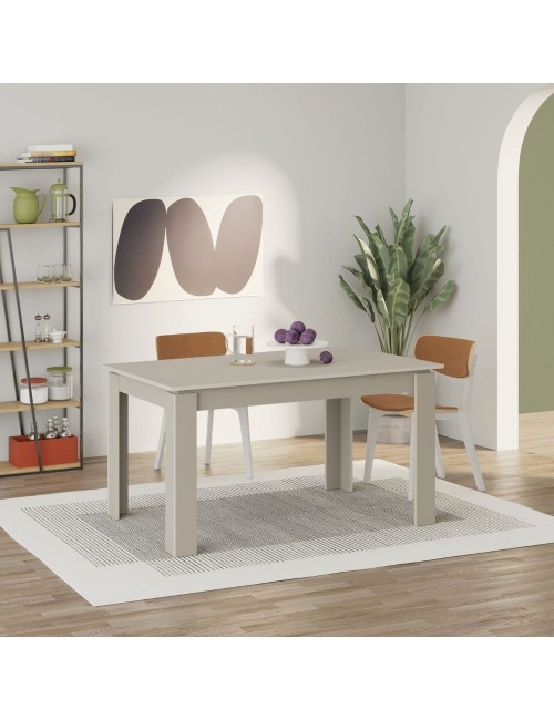 Tavolo allungabile Megaron 120x80 cm colore cashmere
