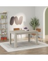 Tavolo allungabile Megaron 120x80 cm colore cashmere