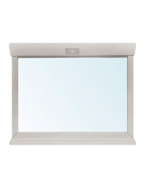 Specchiera Venere con cornice in legno colore Avorio